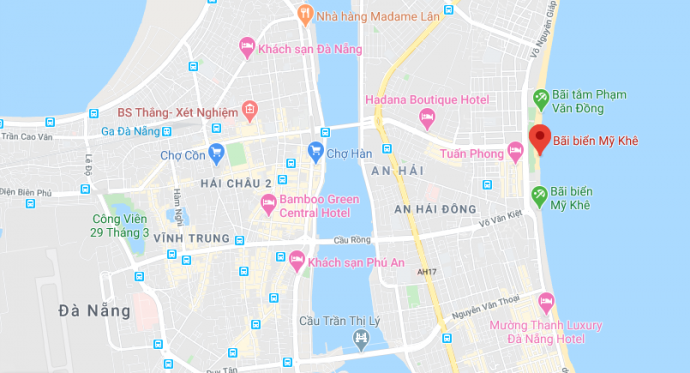 bãi biển mỹ khê ở đâu