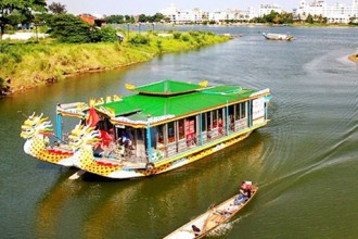 Perfume river boat tour Hue Vietnam